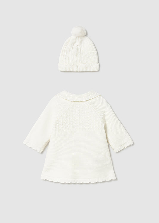 Knit coat & hat