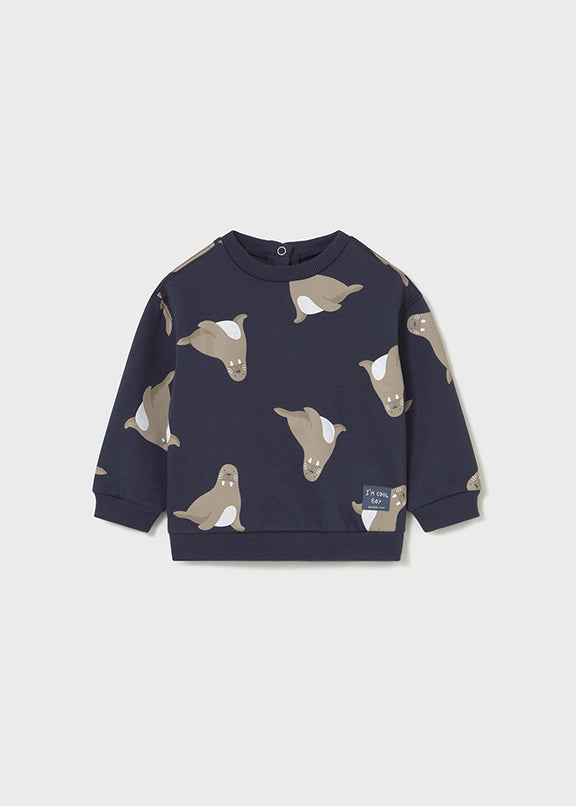 Printed pullover