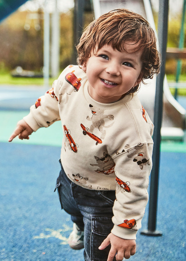 Printed pullover