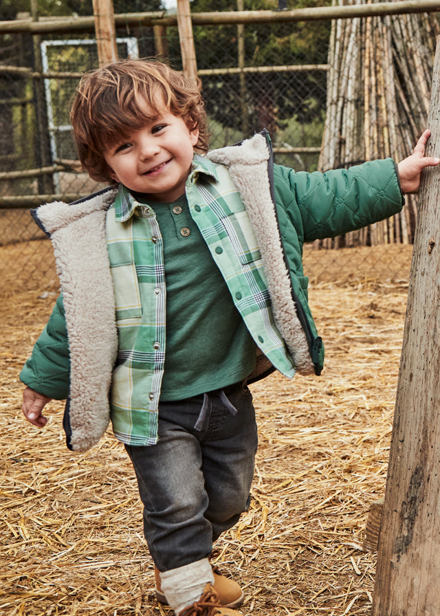 Padded reversible coat