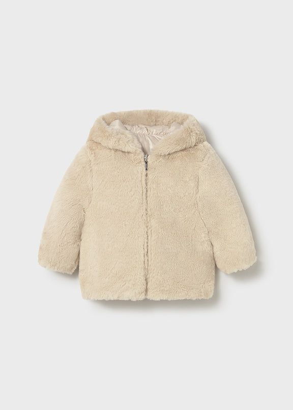 Reversible faux fur jacket