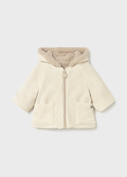 Reversible shearling coat
