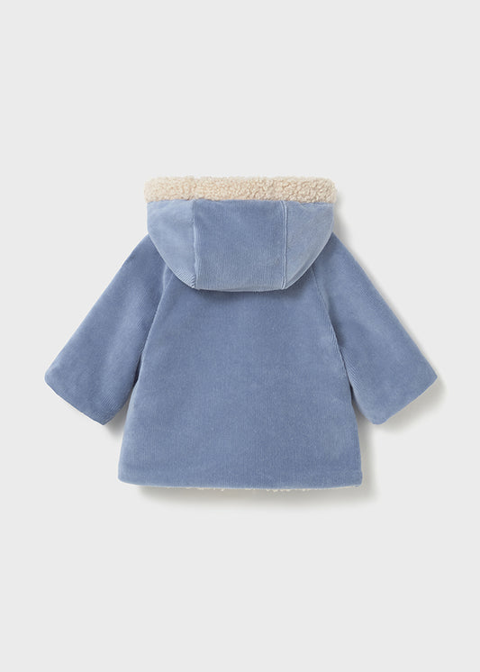 Reversible shearling coat