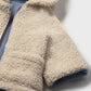 Reversible shearling coat