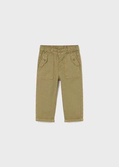 Twill pocket pants