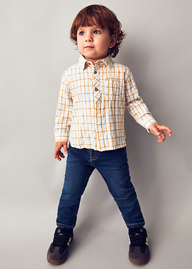 Soft denim pants