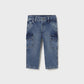 Soft denim cargo pants