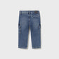 Soft denim cargo pants
