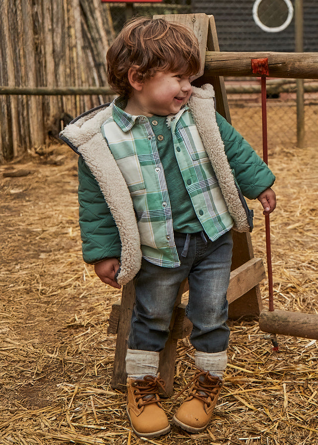 Soft denim jogger pants