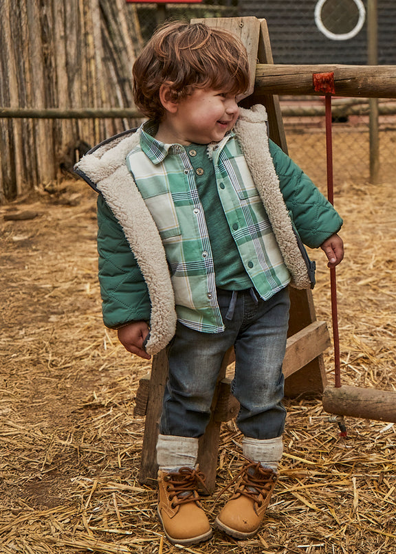 Soft denim jogger pants