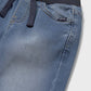 Soft denim jogger pants