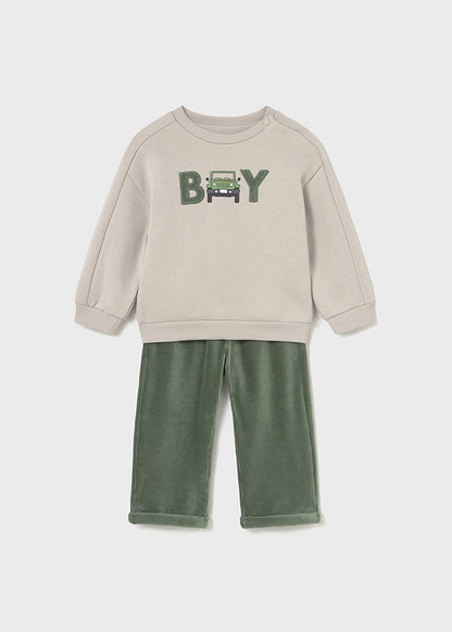 Corduroy trouser set