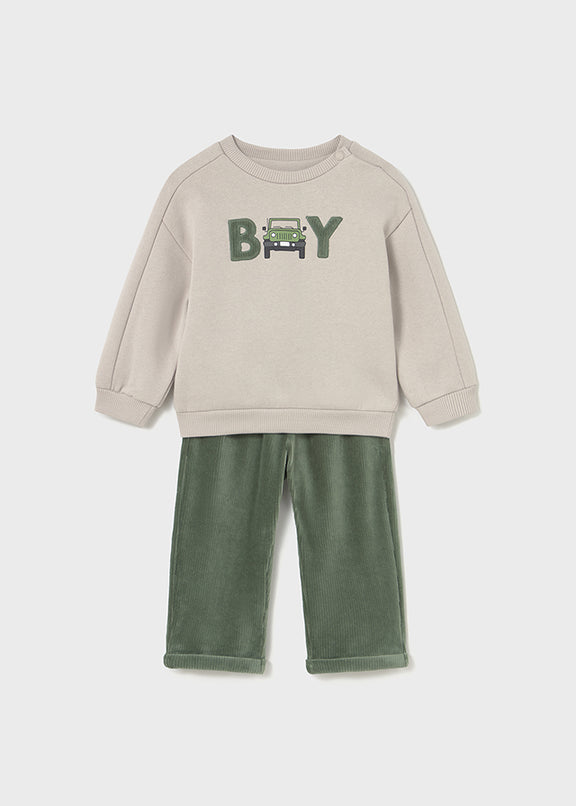 Corduroy trouser set