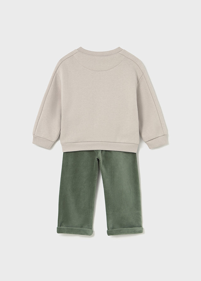 Corduroy trouser set