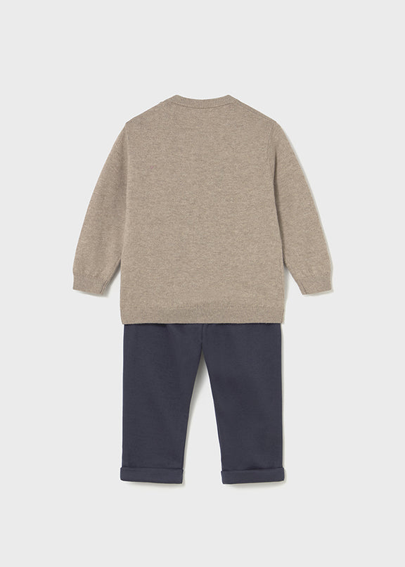 Set long trousers with sweater