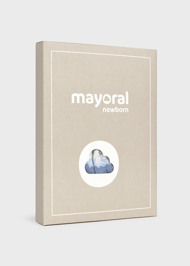 Long knit 3-piece trouset set