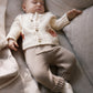 Long knit 3-piece trouset set