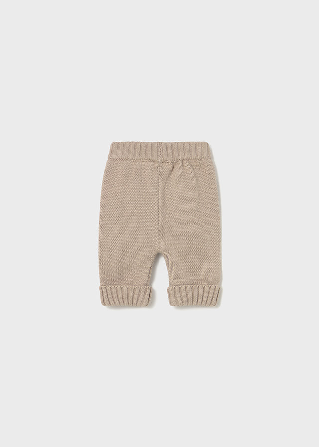 Long knit 3-piece trouset set