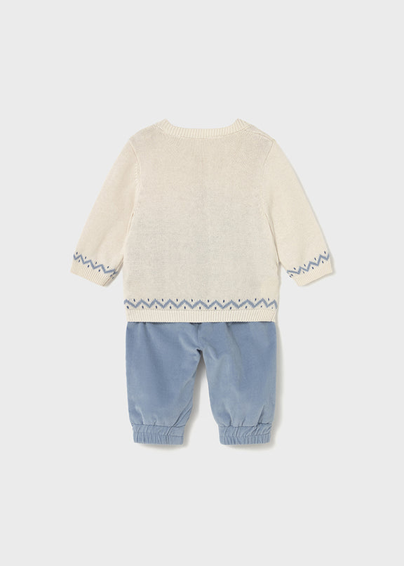 Set long trousers with sweater