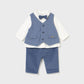Vest shirt pants set