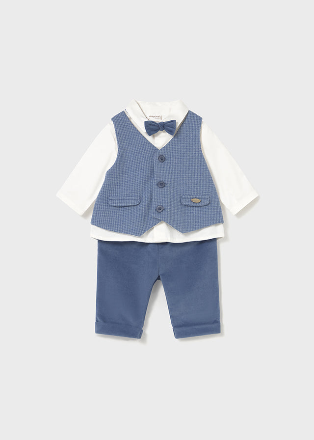 Vest shirt pants set