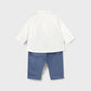 Vest shirt pants set
