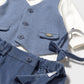 Vest shirt pants set