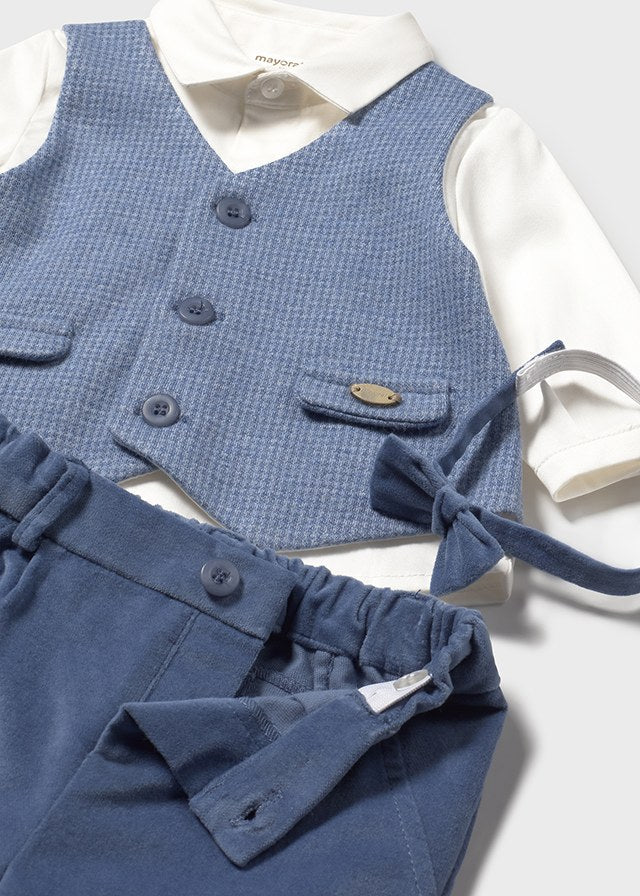 Vest shirt pants set
