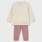 Long knit trousers set