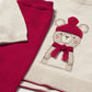 Long knit trousers set