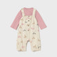 Printed dungarees set