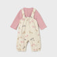 Printed dungarees set