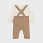 Knit dungarees set