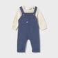 Knit dungarees set