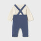 Knit dungarees set
