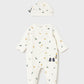 Dungaree and hat set
