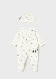 Dungaree and hat set