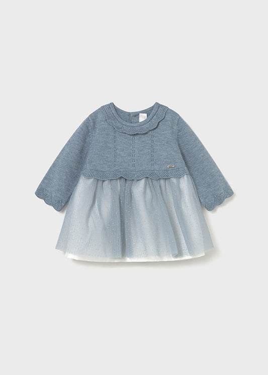 Tricot/tull dress