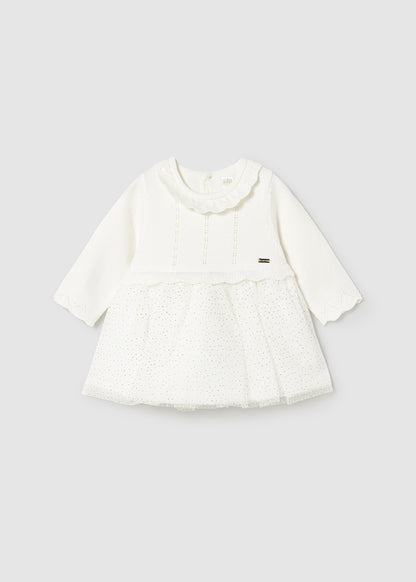 Tricot/tull dress