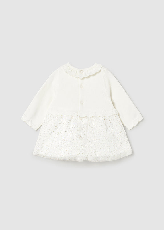 Tricot/tull dress
