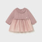Tricot/tull dress