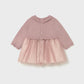 Tricot/tull dress