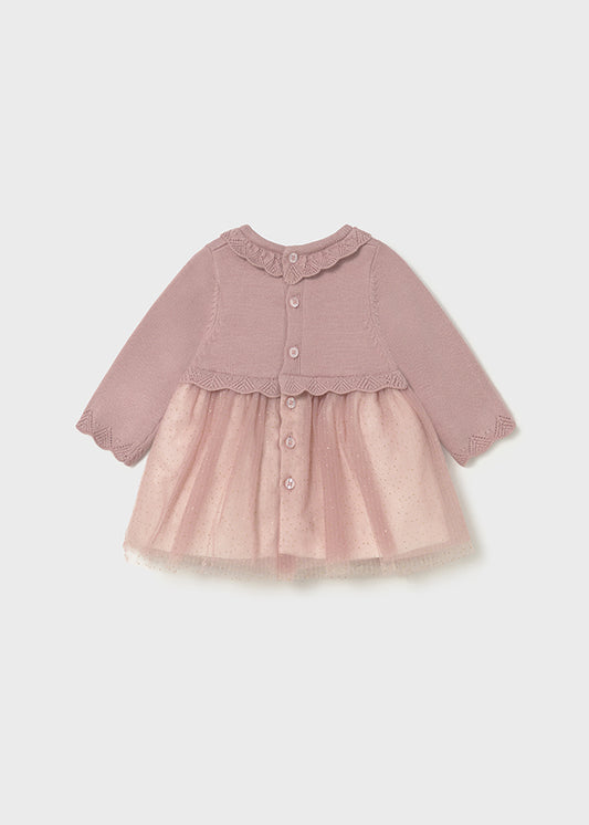 Tricot/tull dress
