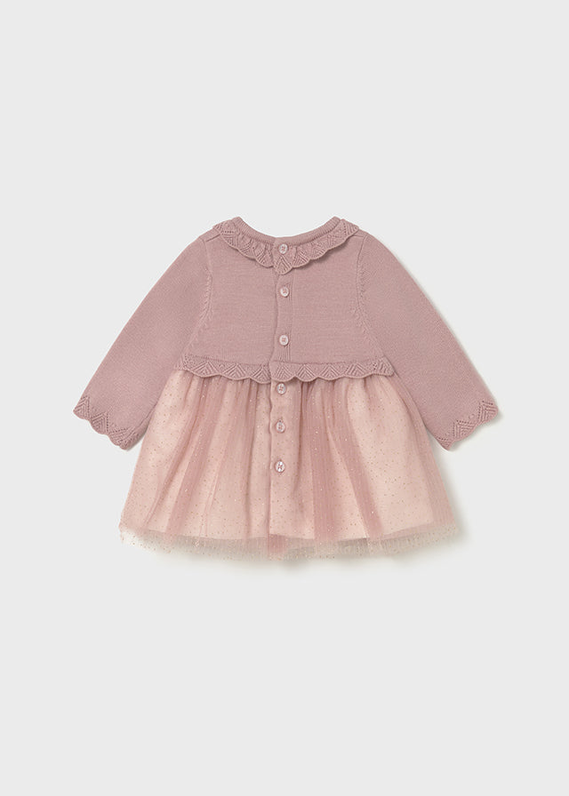 Tricot/tull dress