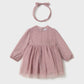 Tulle embroided ceremony dress