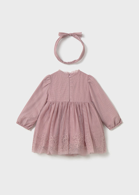 Tulle embroided ceremony dress