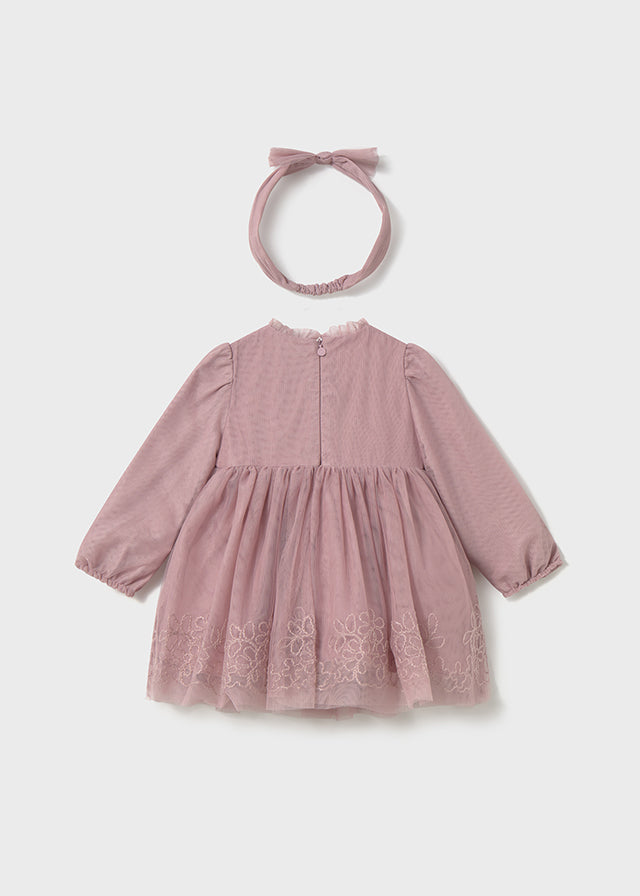Tulle embroided ceremony dress