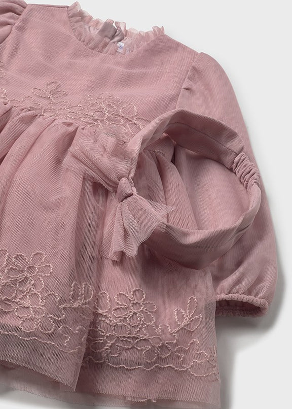 Tulle embroided ceremony dress
