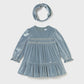 Velvet dress with headband