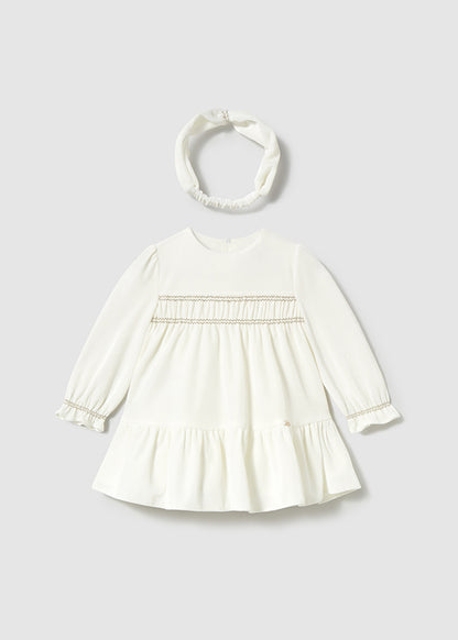 Velvet dress with headband